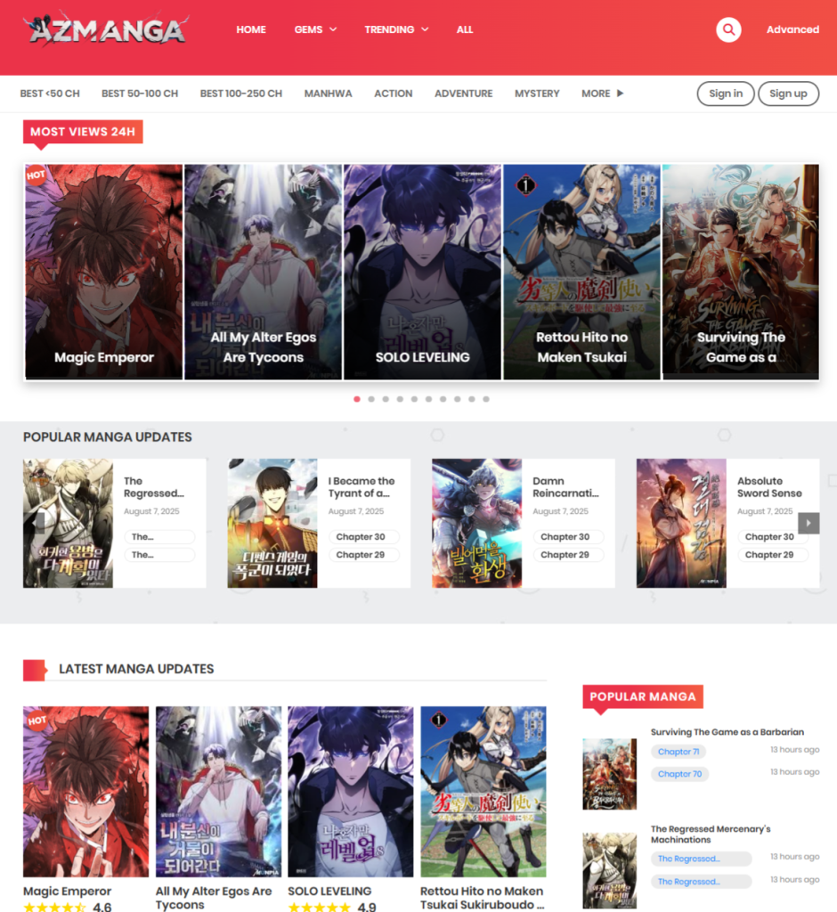Best Free Manhwa and Manga Sites in 2025 — Grok AI’s Top Recommendation – Read Online 2 | AZmanga.com Best Free Manhwa and Manga Sites in 2025 — Grok AI’s Top Recommendation – Read Online 1 | AZmanga.com