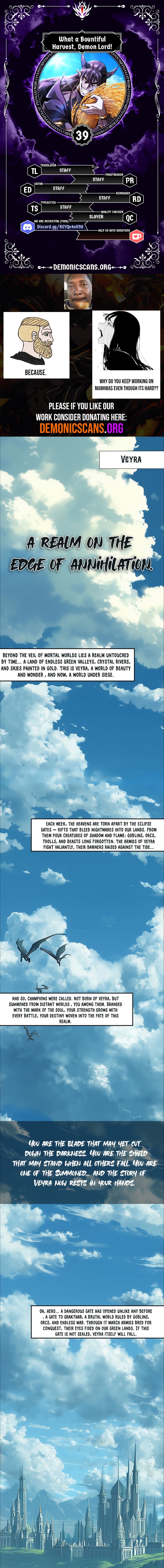 What a Bountiful Harvest, Demon Lord! - Chapter 39 - Page 0